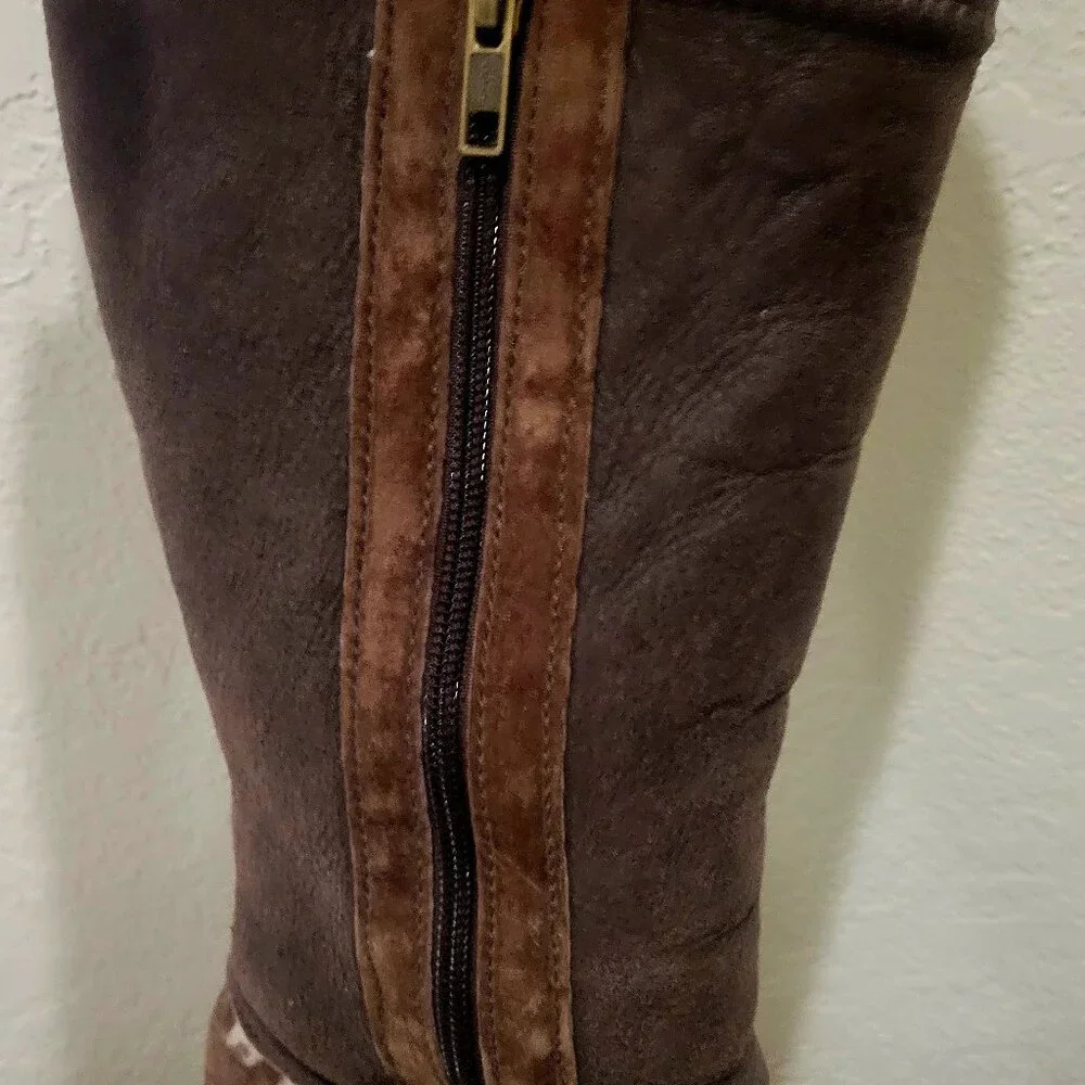 Brown Suede Boots - Picture 2 of 4